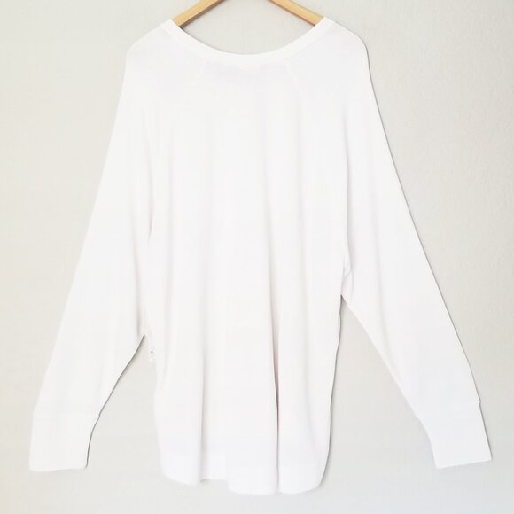 NEW Athleta High Serenity Criss Cross Sweatshirt Plus 2X Serene Mindset White - Picture 5 of 16